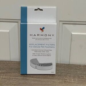 NEW(other) Harmony Replacement Filters for Deluxe‎ Pet Fountain 2 Pack